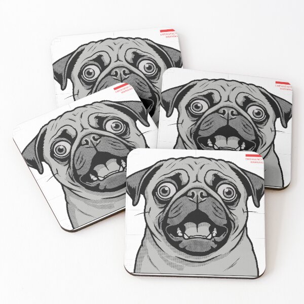 Item preview, Funny Pug Overthinking Stress Humor designed and sold by NzrProcreate.
