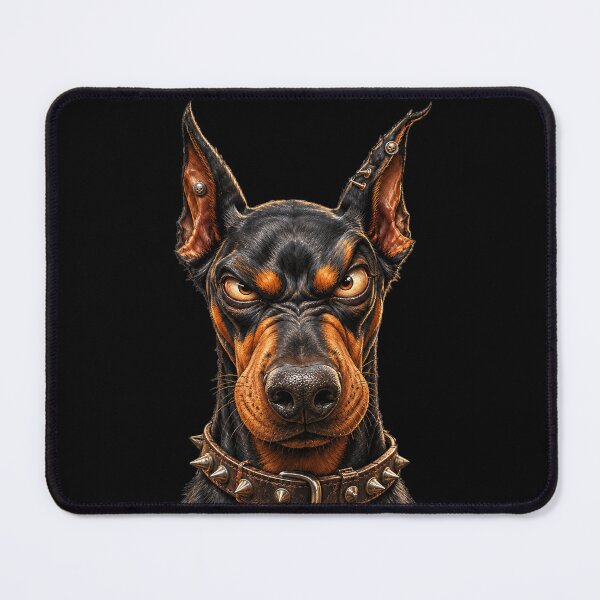 Item preview, Mean Doberman Punk Dog Fierce Canine Portrait Design designed and sold by Wilcox PhotoArt.