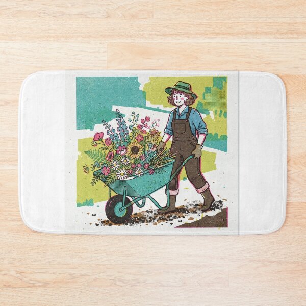 Item preview, Gardener With A Barrow Of Cut Flowers designed and sold by eduardoroa22.