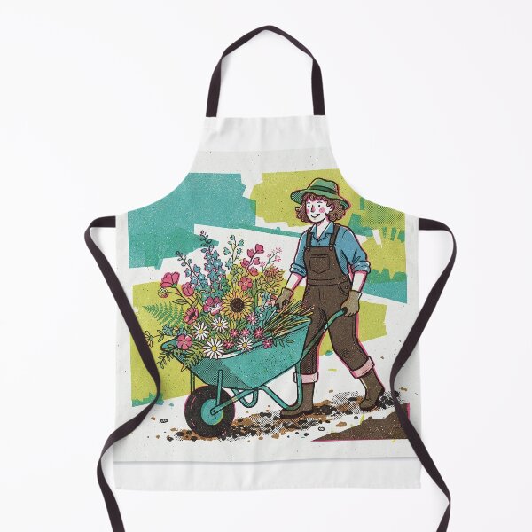 Item preview, Gardener With A Barrow Of Cut Flowers designed and sold by eduardoroa22.