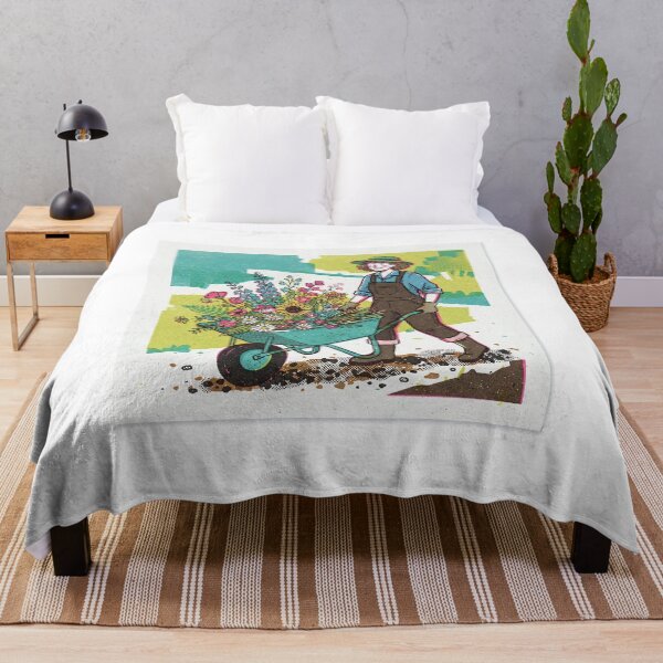 Item preview, Gardener With A Barrow Of Cut Flowers designed and sold by eduardoroa22.