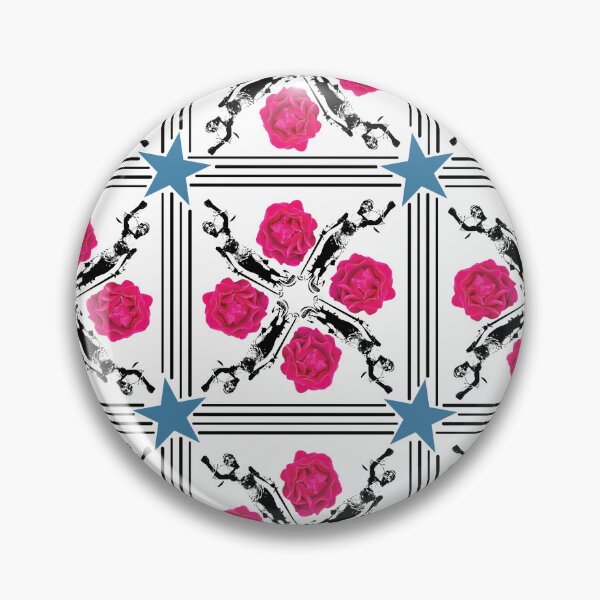 Item preview, Lady Justice & Rose Square Radials on White designed and sold by Digitalmyth's Designs.