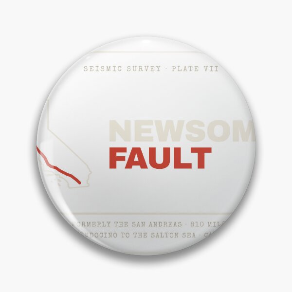 Item preview, Newsom's Fault Vintage California Fault Line Map designed and sold by Goon Town USA fan club.