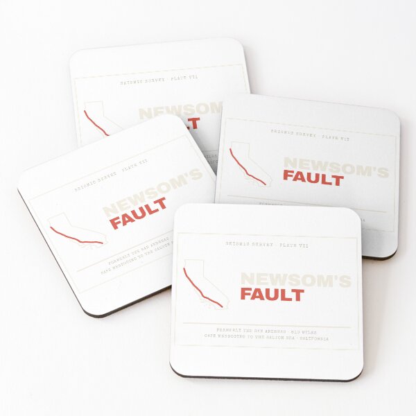 Item preview, Newsom's Fault Vintage California Fault Line Map designed and sold by Goon Town USA fan club.