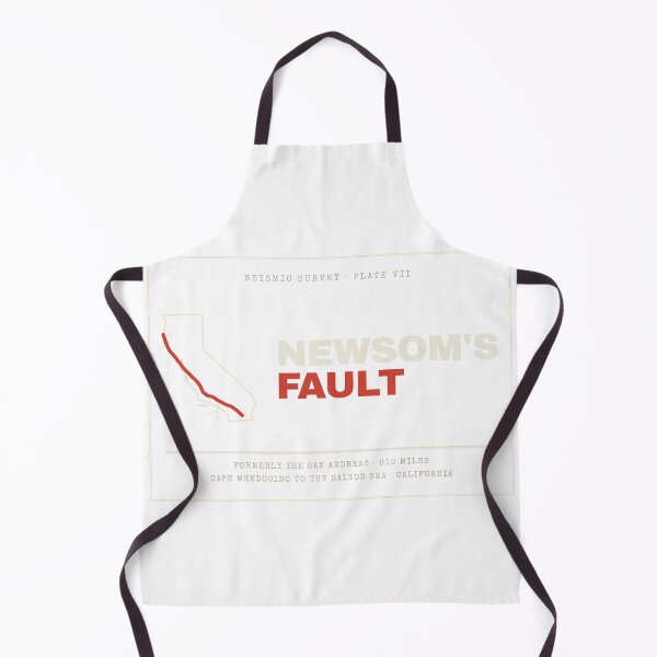Item preview, Newsom's Fault Vintage California Fault Line Map designed and sold by Goon Town USA fan club.