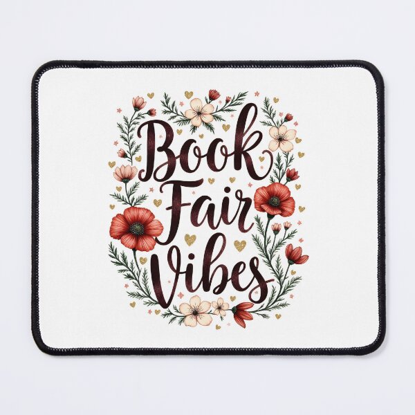 Item preview, Book Fair Vibes – Floral Calligraphy Design designed and sold by MaciejRudzinsky.
