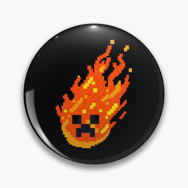 Item preview, Pixel Art Fire Flame m0nster designed and sold by BrettCharlesds.