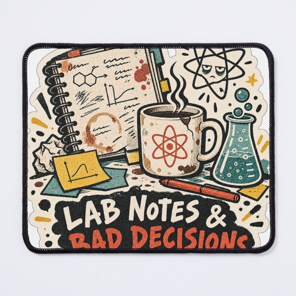 Item preview, Lab Notes Bad Decisions Science designed and sold by sublidesign.