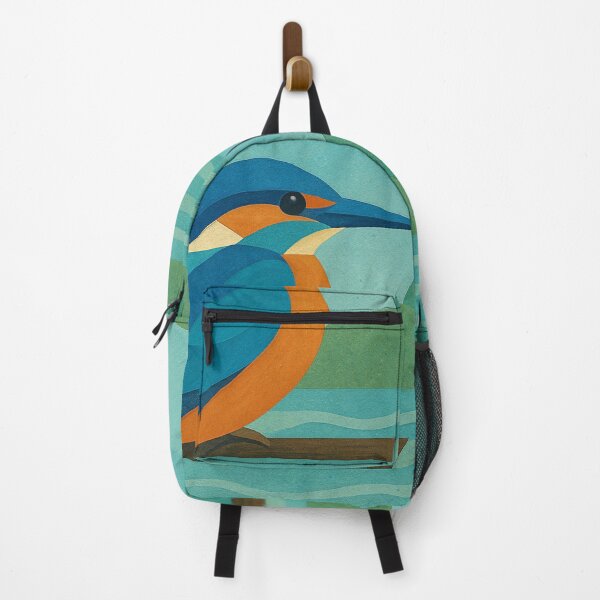Item preview, Kingfisher in nature - a Geometric illustration. designed and sold by GalleryKauffeld.