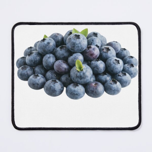 Item preview, Fresh Blueberries with Green Leaves Isolated Fruit Composition designed and sold by BunnyLove003.