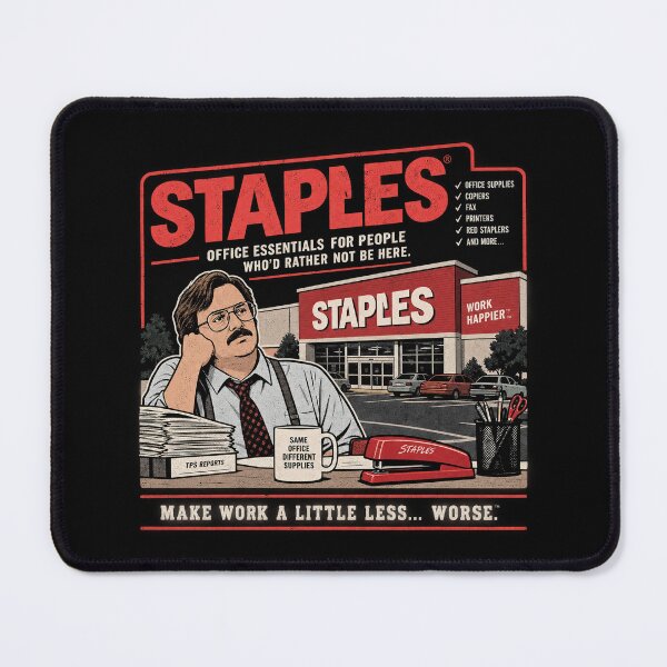 Item preview, Staples — Office Essentials for People Who’d Rather Not Be Here designed and sold by OriginalGamer55.