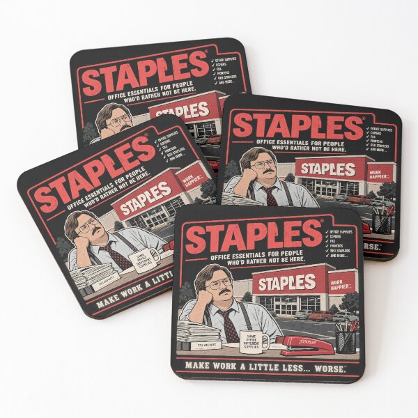Item preview, Staples — Office Essentials for People Who’d Rather Not Be Here designed and sold by OriginalGamer55.