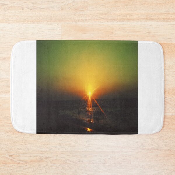 Item preview, Dramatic Sunbeam Ocean Sunset Artwork designed and sold by Rain-Road.