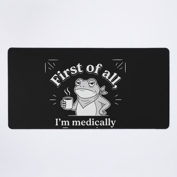 Item preview, First Of All I'm Medically Expensive Grumpy Frog Coffee Humor designed and sold by New Art.