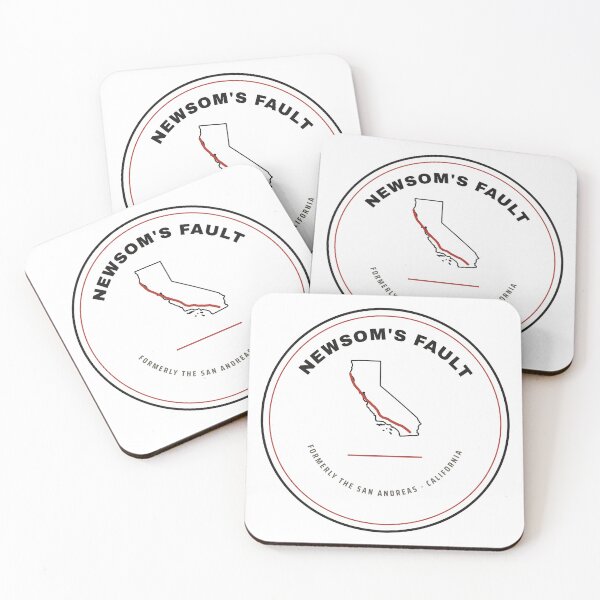 Item preview, Newsom's Fault California Souvenir Badge designed and sold by Goon Town USA fan club.