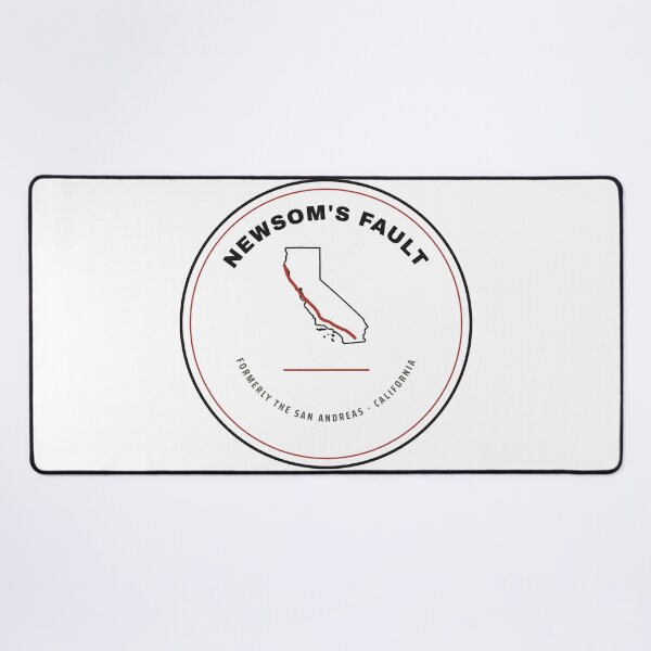 Item preview, Newsom's Fault California Souvenir Badge designed and sold by Goon Town USA fan club.