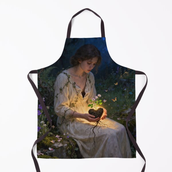 Item preview, Blooming Heart Woman Art, Flowers Growing From the Heart, Emotional Healing Fine Art designed and sold by stylishdzign.