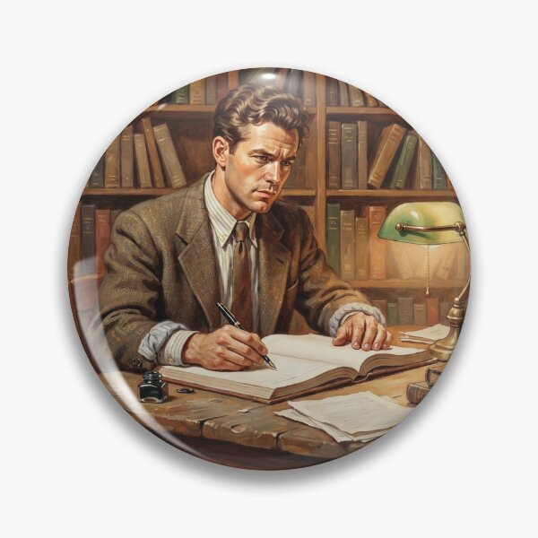 Item preview, 1940s Historian Writing At The Desk designed and sold by eduardoroa22.