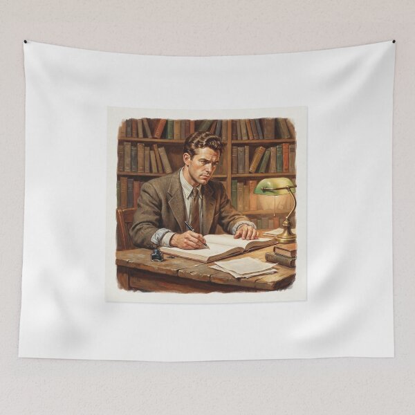 Item preview, 1940s Historian Writing At The Desk designed and sold by eduardoroa22.