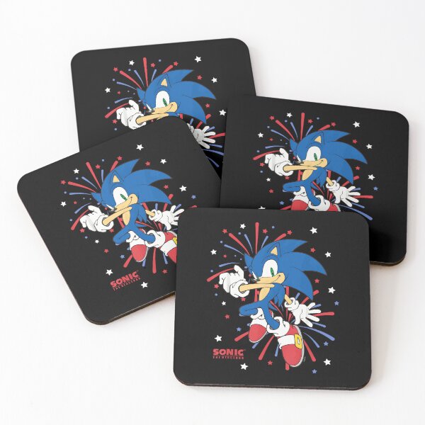 Item preview, Sonic The Hedgehog Of July Sonic Red White Blue Firework designed and sold by cutezodiac.