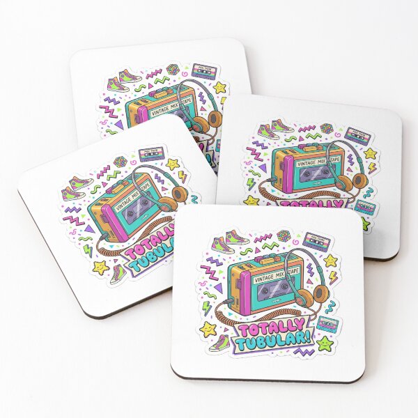 Item preview, Totally Tubular 80s Retro Cassette Player Mixtape designed and sold by GeniusCorner.