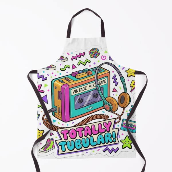 Item preview, Totally Tubular 80s Retro Cassette Player Mixtape designed and sold by GeniusCorner.