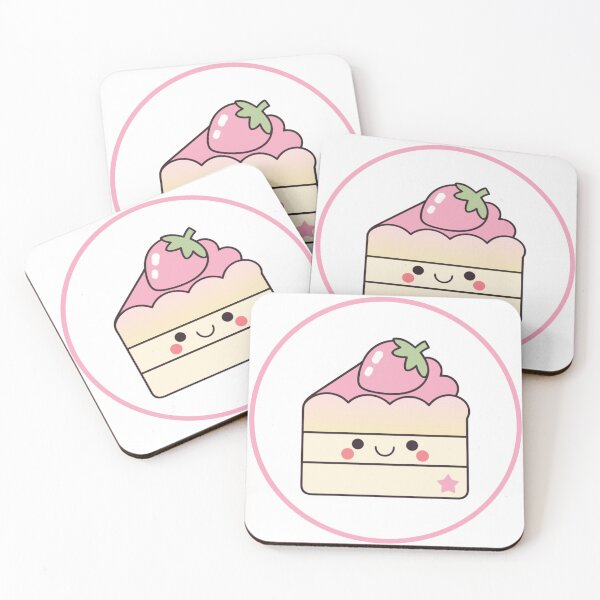 Item preview, Kawaii Strawberry Cake Slice Sweet Treat Dessert Lover Baker designed and sold by liviaervan.