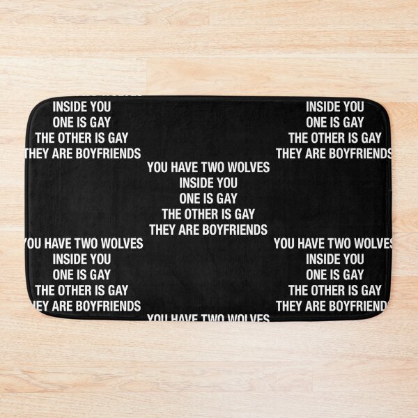Item preview, You Have Two Wolves Quote LGBTQ designed and sold by RDGNR.