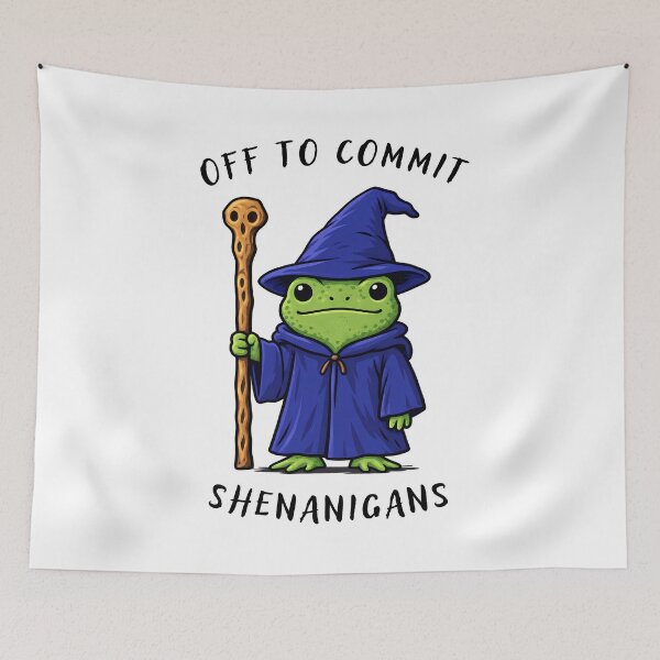 Item preview, Wizard Frog – Cute Fantasy Frog and Magical Wizard Illustration designed and sold by tarzbol.