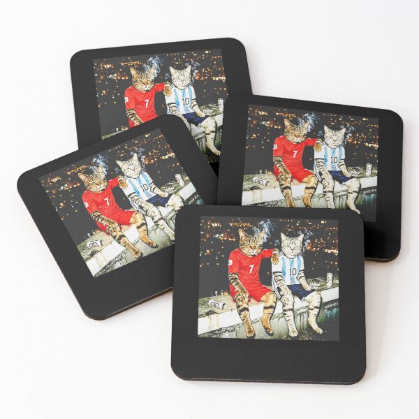 Item preview, Soccer Cats Number 7 and 10 Football Fans Funny Cat Soccer Gift designed and sold by ostenlee.