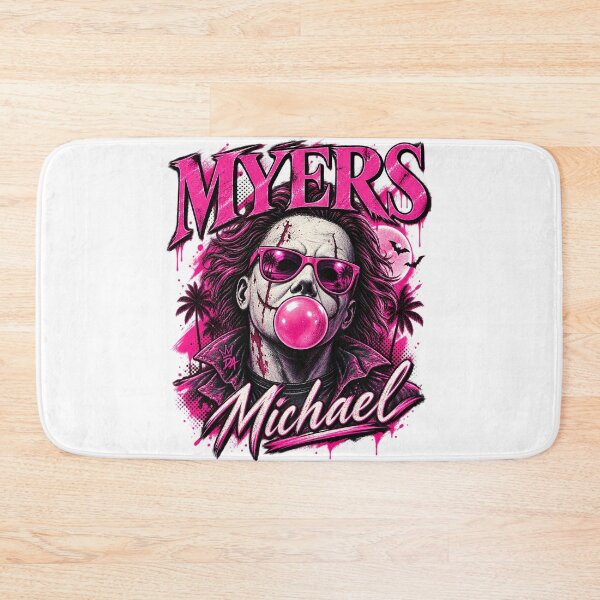 Item preview, Michael Myers Pink Bubblegum Vaporwave Halloween Art designed and sold by DesignArtist.ia.