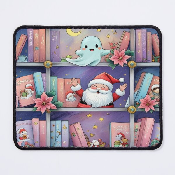 Item preview, Kawaii Ghosts in Christmas Library designed and sold by BriSher.