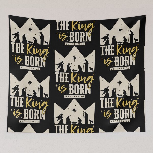 Item preview, The King Is Born Nativity Scene Artwork designed and sold by RDGNR.