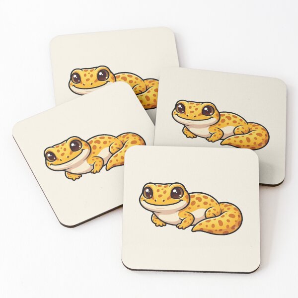 Item preview, Cute Spotted Leopard Gecko Kawaii Reptile Big Eyes designed and sold by Safe Haven Pets.