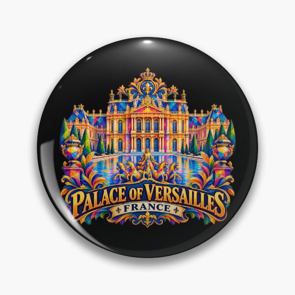 Item preview, ✅ Palace of Versailles France: Colorful Geometric Art | Apollo Fountain Design for Europe Lovers designed and sold by Geometric Art..