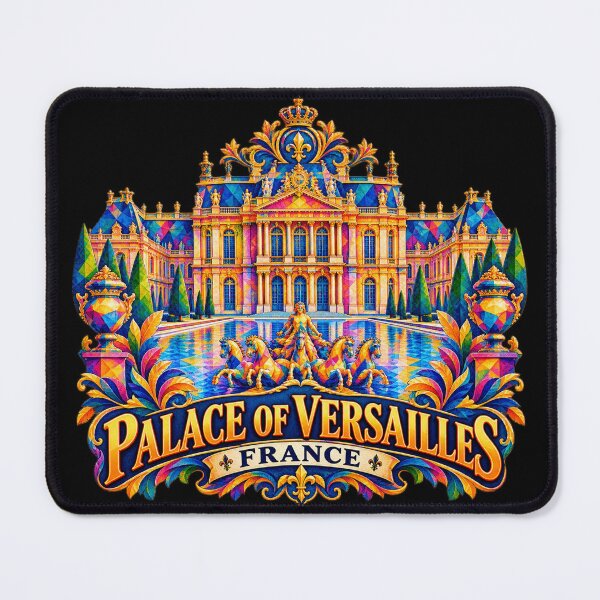 Item preview, ✅ Palace of Versailles France: Colorful Geometric Art | Apollo Fountain Design for Europe Lovers designed and sold by Geometric Art..