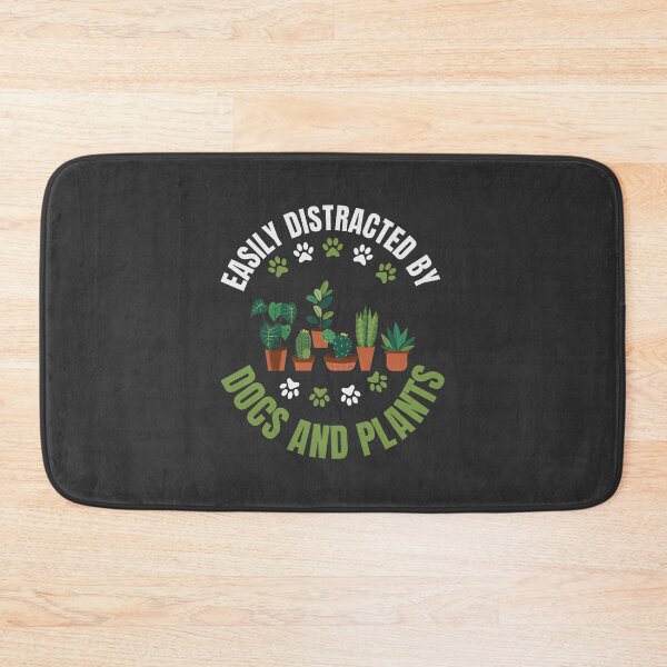 Item preview, Distracted By Plants And Dogs Funny Dog Lover Design for Nature Enthusiasts designed and sold by kevinmonebiang.