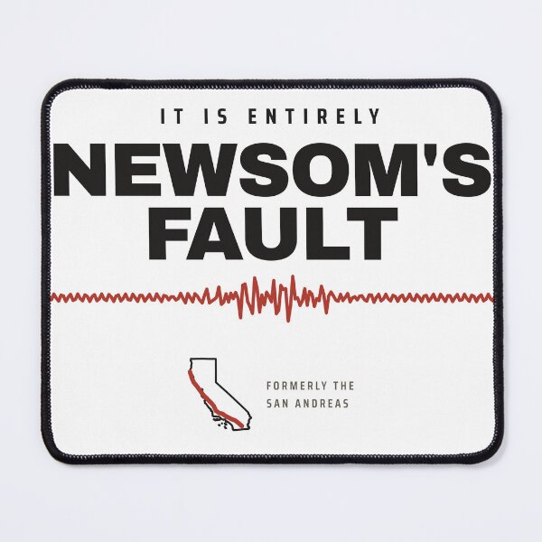 Item preview, It Is Entirely Newsom's Fault Seismograph Shirt designed and sold by Goon Town USA fan club.