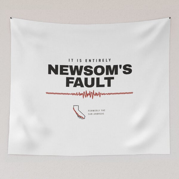 Item preview, It Is Entirely Newsom's Fault Seismograph Shirt designed and sold by Goon Town USA fan club.