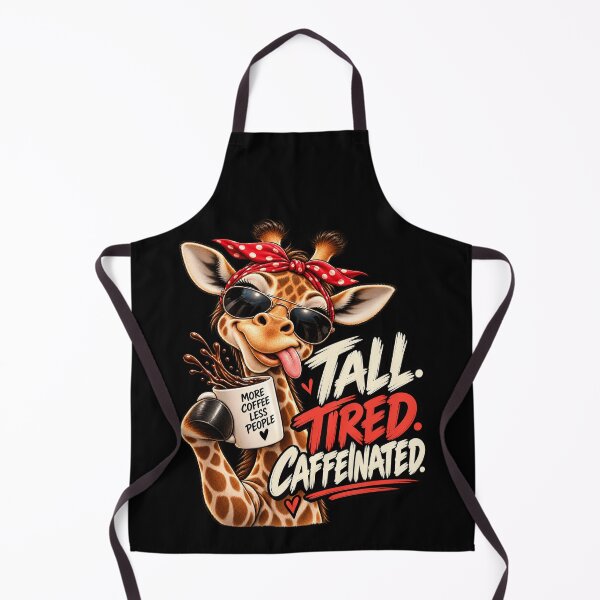 Item preview, Funny Inappropriate Giraffe – Tall Tired Caffeinated Coffee Humor designed and sold by MAJCO-ART.