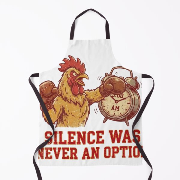Item preview, Silence Was Never An Option - Angry Rooster Boxing Funny Sarcasm designed and sold by HappyHarmony40.