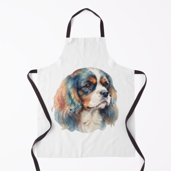 Item preview, Cavalier King Charles Spaniel Watercolor Portrait Cute Dog Lover Art designed and sold by loccotown168.