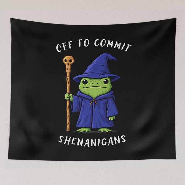 Item preview, Wizard Frog – Cute Fantasy Frog and Magical Wizard Illustration designed and sold by tarzbol.