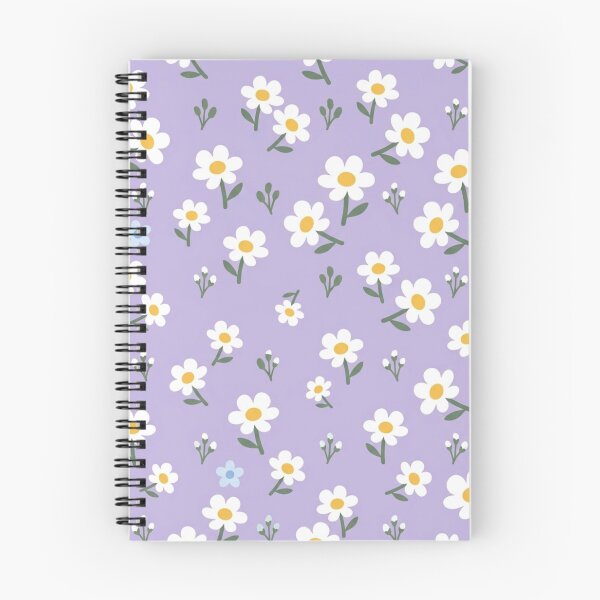 Item preview, Lavender Cute Daisy Floral Pattern designed and sold by ShivCraftStudio.
