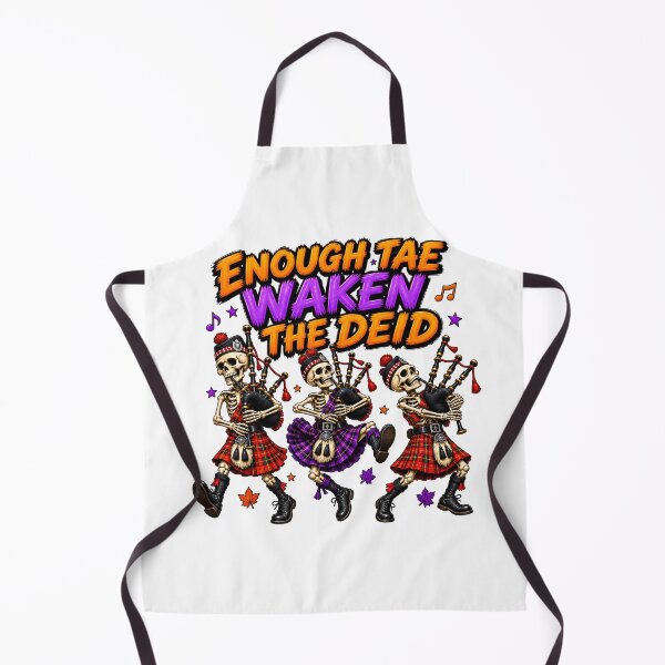 Item preview, Scottish Skeleton Bagpipers Halloween - Enough to Waken the deid! designed and sold by SMalcolmDesigns.