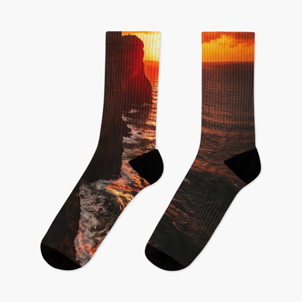 Item preview, Cliffside Ocean Sunset designed and sold by Exodoi.