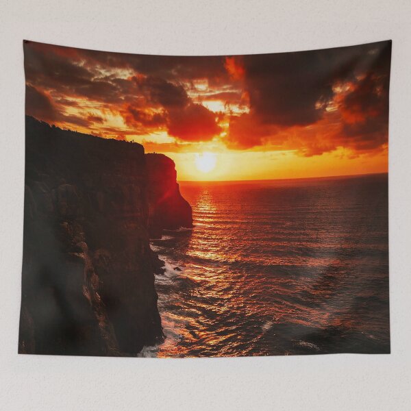 Item preview, Cliffside Ocean Sunset designed and sold by Exodoi.
