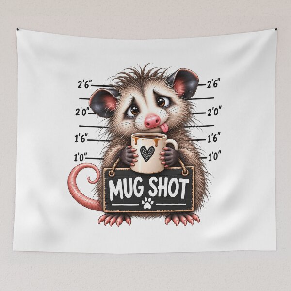 Item preview, Mug Shot Coffee Possum designed and sold by J-CCreations.