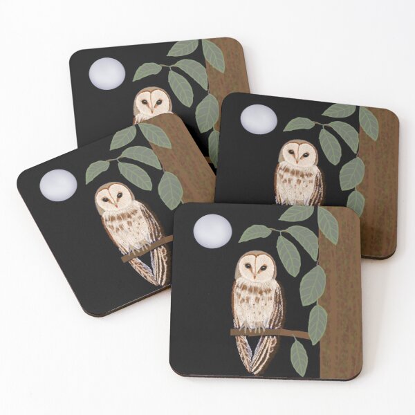 Item preview, Owl Perched Under Moonlight designed and sold by Elaine M Hayward .