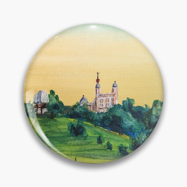 Item preview, Greenwich observatory in sunlight, London painting designed and sold by Art-By-Rosalind.